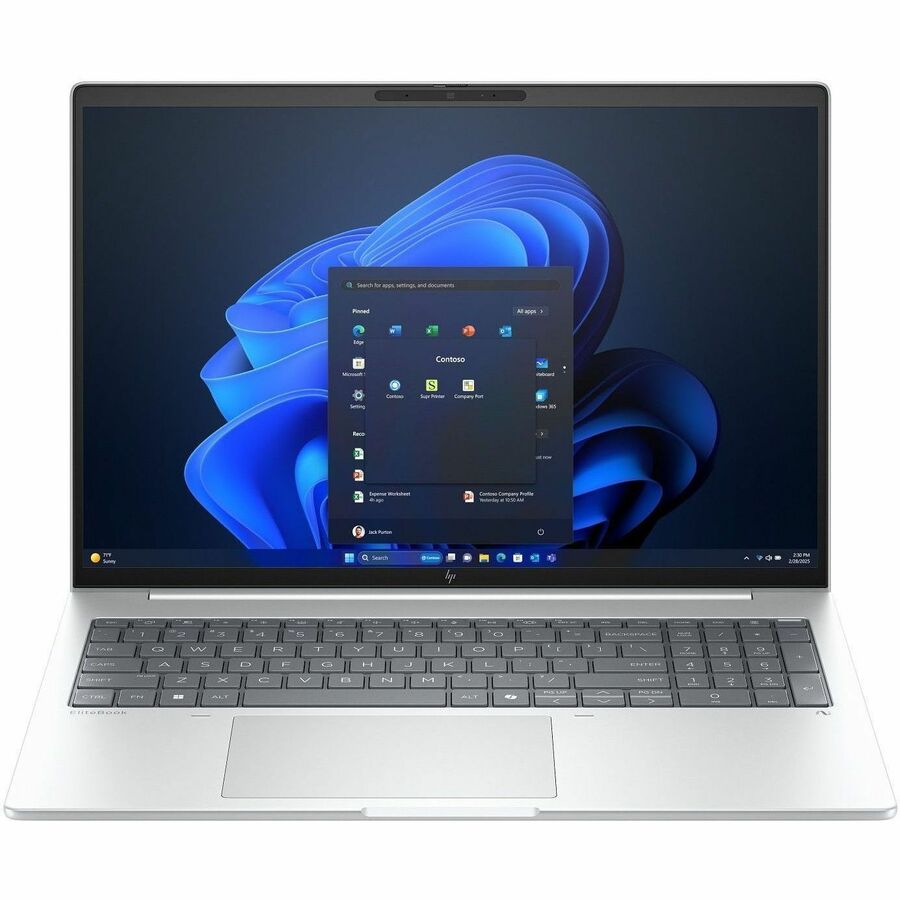 HP EliteBook 8 G1a 16" Copilot+ PC Notebook - WUXGA - 60 Hz - AMD Ryzen 5 PRO 230 - 16 GB - 512 GB SSD - English Keyboard - Glacier Silver