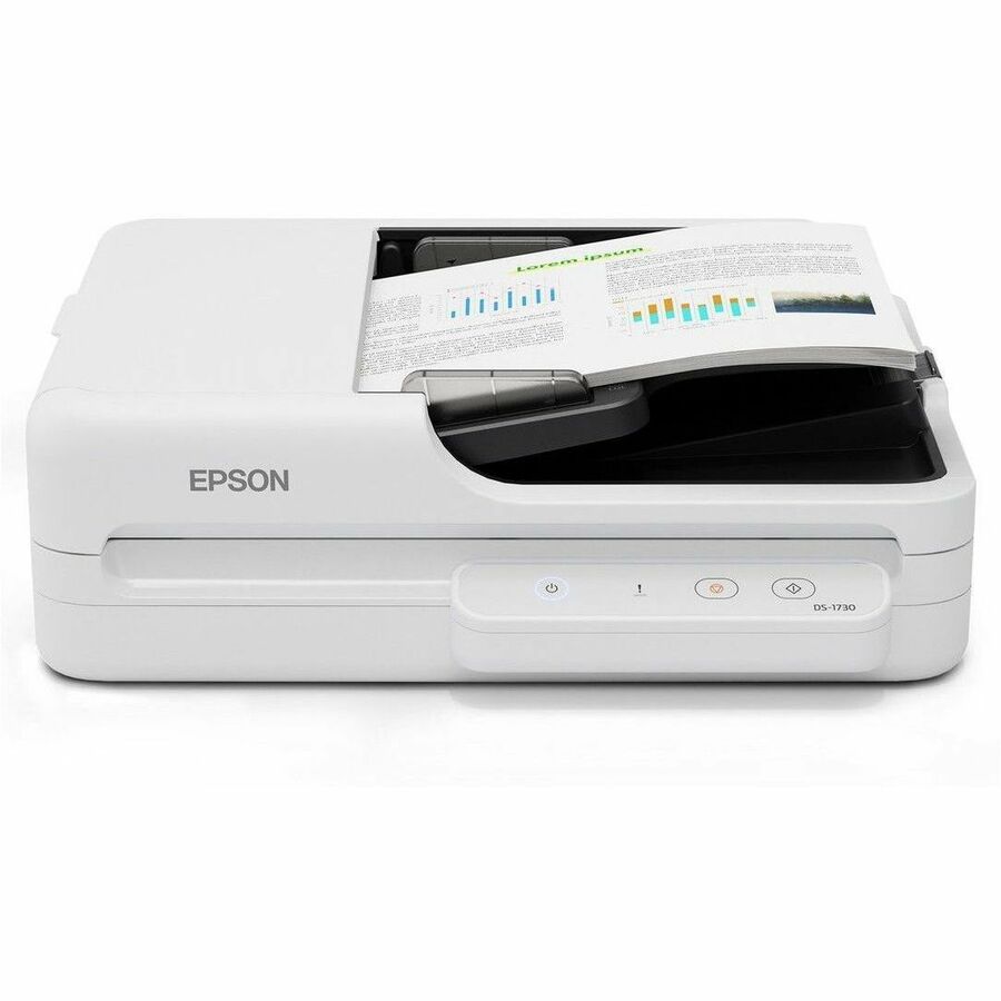 Epson B11B273201 Large Format Flatbed/ADF Scanner - 600 x 1200 dpi Optical - Black, White