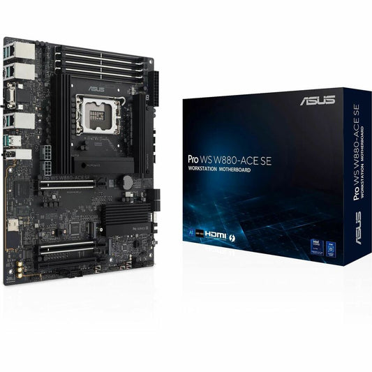 Asus Pro Pro WS W880-ACE SE Gaming Desktop Motherboard - Intel W880 Chipset - Socket LGA-1851 - ATX