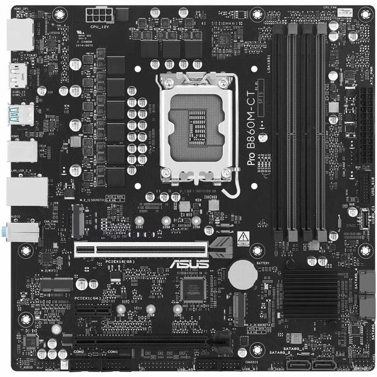 Asus B860M-CT-CSM Desktop Motherboard - Intel B860 Chipset - Socket LGA-1851 - Micro ATX