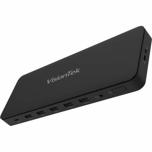 VisionTek VT4600DL Universal Dual 4K Docking Station 100W Charging (USB-A, USB-C)