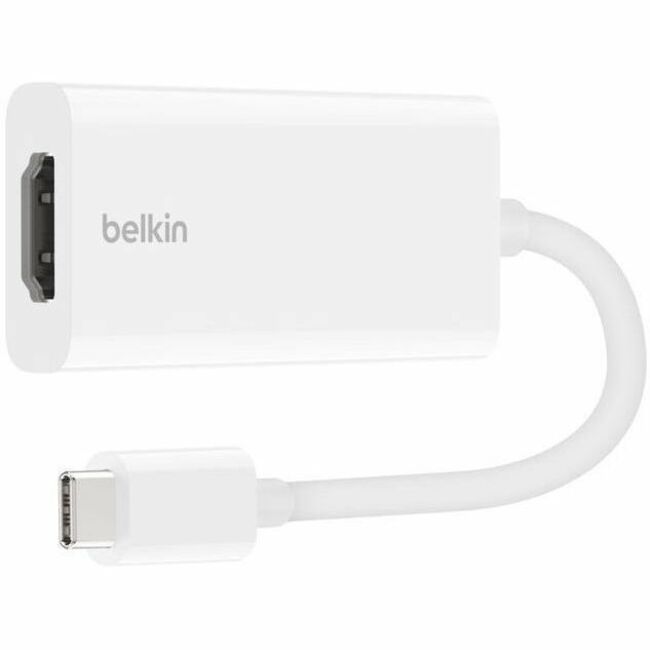 Belkin USB-C (M) to HDMI (F) Audio Video Adapter - Supports Dolby Vision - 4K at 60Hz - Adapter Cable - White
