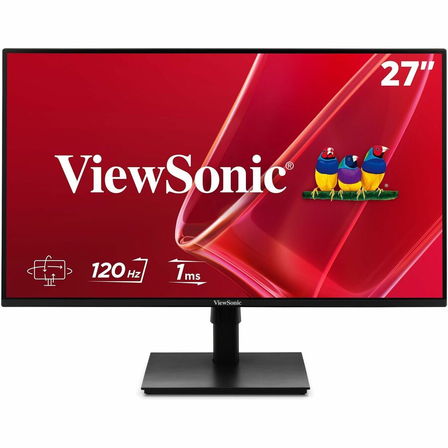 ViewSonic VA2748-MHJ 27 Inch 1080p Monitor, IPS Display with 120Hz for Smooth Home and Office Viewing, Eye Care Technology, Advanced Ergonomics, HDMI, VGA