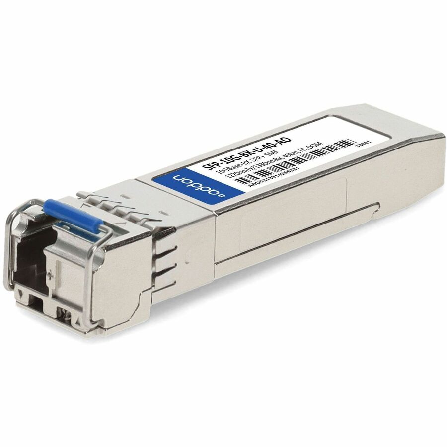 AddOn Cisco SFP-10G-BX-U-40 Compatible TAA 10GBase-BX SFP+ Transceiver (SMF, 1270nmTx/1330nmRx, 40km, LC, DOM)