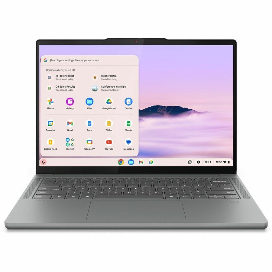 Lenovo Chrome 14M9610 83MW000EUS 14" Touchscreen Chromebook - WUXGA - 60 Hz - Octa-core (ARM Cortex X925 + Cortex X4) - 16 GB - 256 GB Flash Memory - English Keyboard - Luna Gray