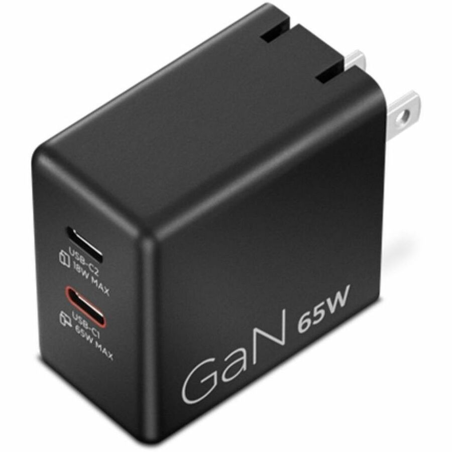 DUAL USB-C 65W-PA BK-US