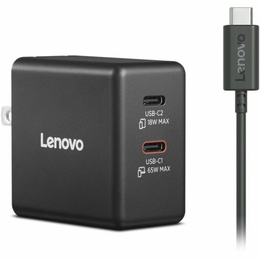 Lenovo Dual USB-C 65W GaN Charger