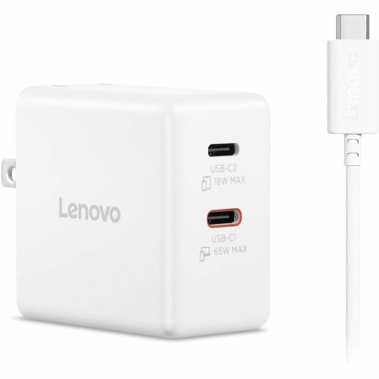 Lenovo Dual USB-C 65W GaN Charger
