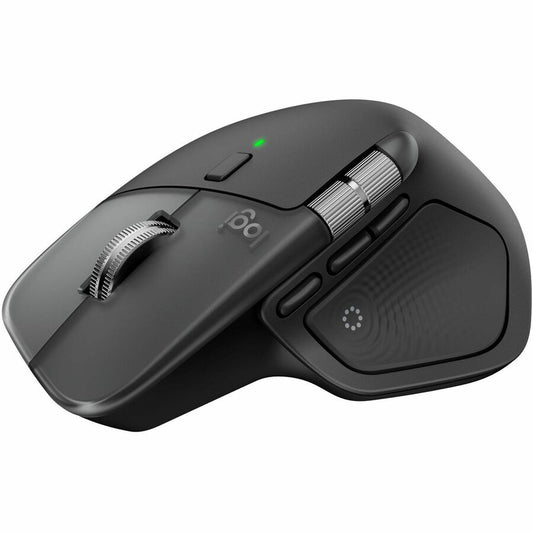 Logitech MX Master 4 for Mac, Ergonomic Bluetooth Mouse with Advanced Performance Haptic Feedback, Ultra-Fast Scrolling, USB-C Charging, MacOS, iPadOS, Windows - space black