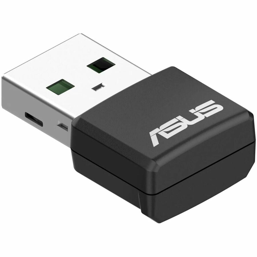 Asus USB-AX57 Nano IEEE 802.11 a/b/g/n/ac/ax Dual Band Wi-Fi Adapter for Desktop Computer, Notebook - TAA compliant