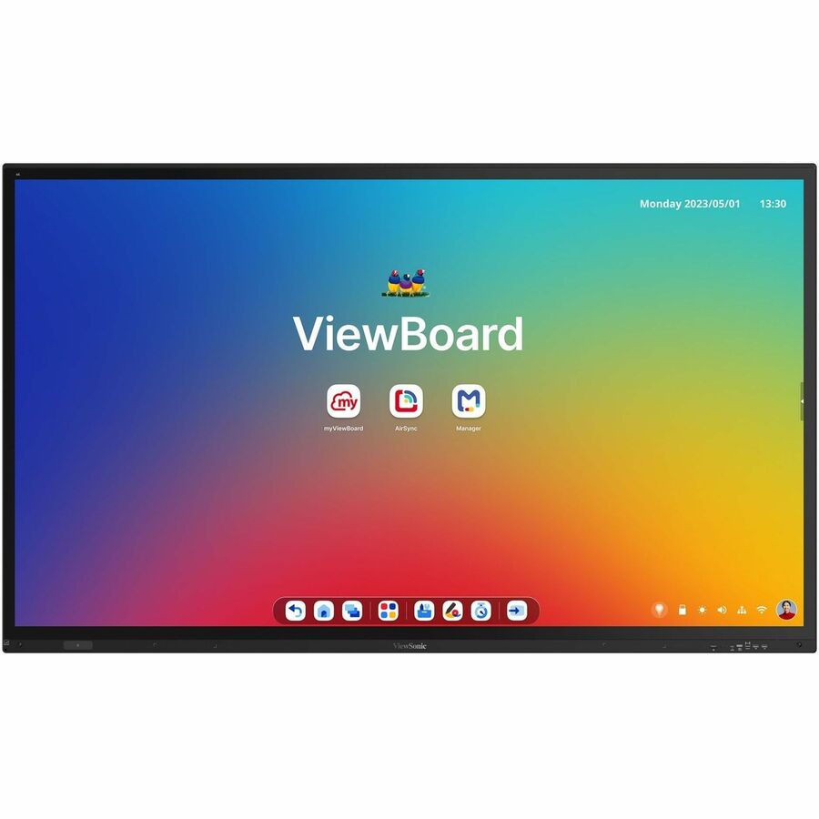 ViewSonic ViewBoard IFP8663 86" PCAP 4K 16:9 Android EDLA-certified interactive flat panel display with integrated microphone and USB-C