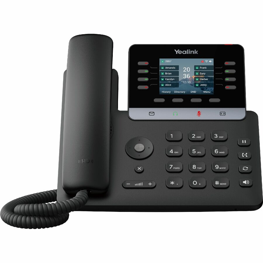 Yealink T73U IP Phone - Corded - Corded - 5 Multiple Conferencing - Wall Mountable, Stand Mountable - Gray