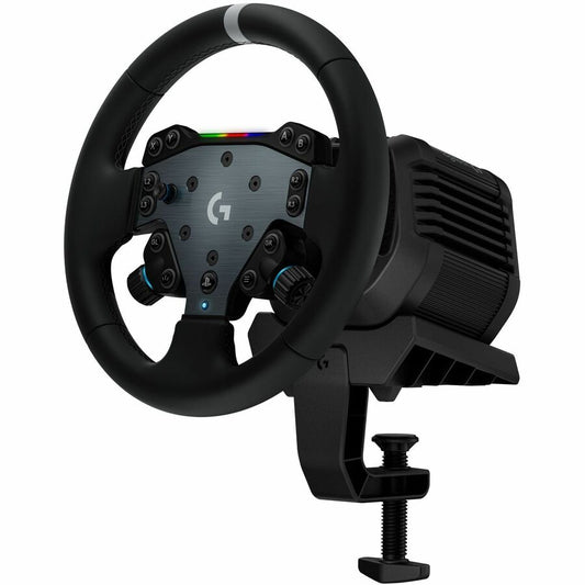 Logitech G RS50 System, 3-Piece Sim Racing Steering Wheel Setup - RS50 Wheel base with 8 Nm Direct Drive, RS Wheel Hub with 13 Buttons and RS Round Wheel 11-inch - For PS5/PS4/PC