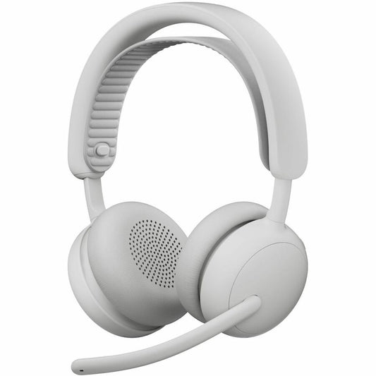 Logitech Zone Wireless 2 ES - Noise-Canceling Wireless Headset with Adaptive Hybrid ANC, Bluetooth, Off-White