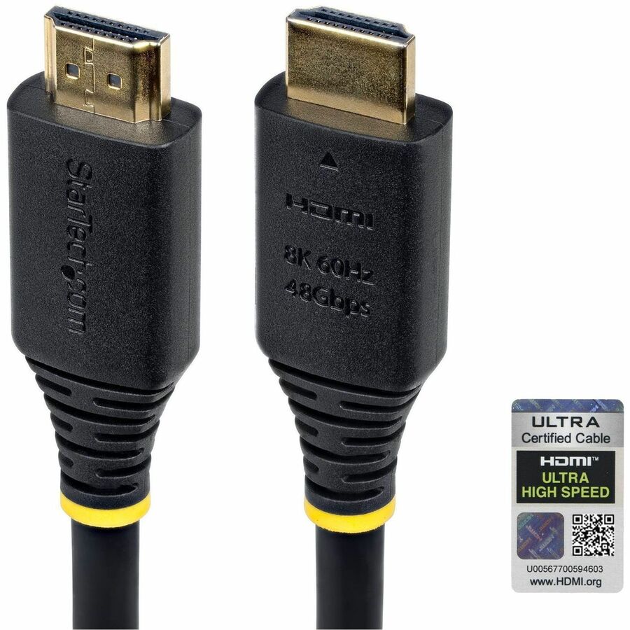 StarTech 15ft (4.6m) Certified Ultra High Speed HDMI Cable, 8K 60Hz/4K 120Hz, HDMI 2.1 Cable with HDR10+ / eARC, 48Gbps, 8K HDMI Cord