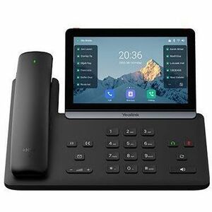 Yealink T88W Pro IP Phone - Corded/Cordless - Corded/Cordless - Bluetooth, Wi-Fi - 10 Multiple Conferencing - Wall Mountable, Desktop, Stand Mountable - Black