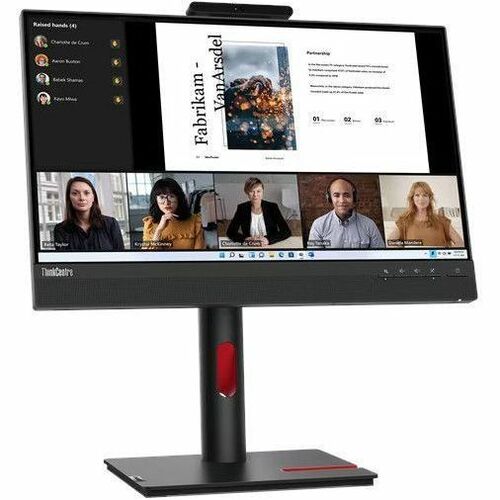 Lenovo ThinkVision TIO22Gen5 22" Class Webcam Full HD LED Monitor - 16:9 - Black