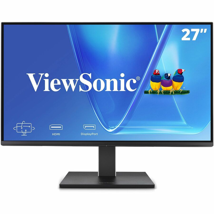 ViewSonic VG2751 27 Inch 1080p Monitor, IPS Display with 100Hz for Smooth Home and Office Productivity, Full Ergonomic Adjustability, 4-Port USB Hub, HDMI, DisplayPort, and USB-C Inputs
