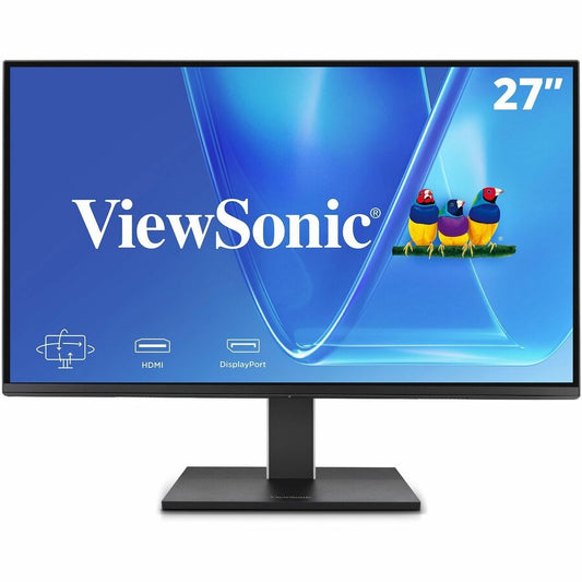ViewSonic VG2751 27 Inch 1080p Monitor, IPS Display with 100Hz for Smooth Home and Office Productivity, Full Ergonomic Adjustability, 4-Port USB Hub, HDMI, DisplayPort, and USB-C Inputs