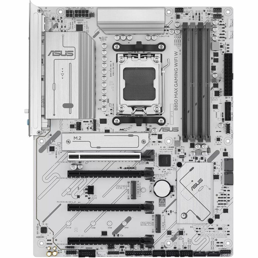Asus B850 MAX GAMING WIFI W Gaming Desktop Motherboard - AMD B850 Chipset - Socket AM5 - ATX