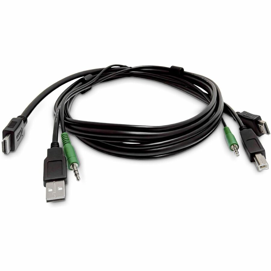 StarTech 6ft (1.8m) HDMI KVM Cable, USB 2.0, 3.5mm Audio, Universally Compatible Combo Cable for KVM Switches, TAA