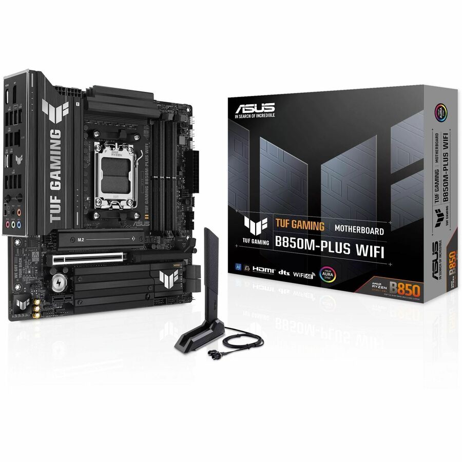 TUF B850M-PLUS WIFI7 Gaming Desktop Motherboard - AMD B850 Chipset - Socket AM5 - Micro ATX