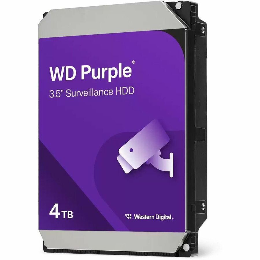 WD Purple WD44PURZ 4 TB Hard Drive - 3.5" Internal - SATA - Conventional Magnetic Recording (CMR) Method