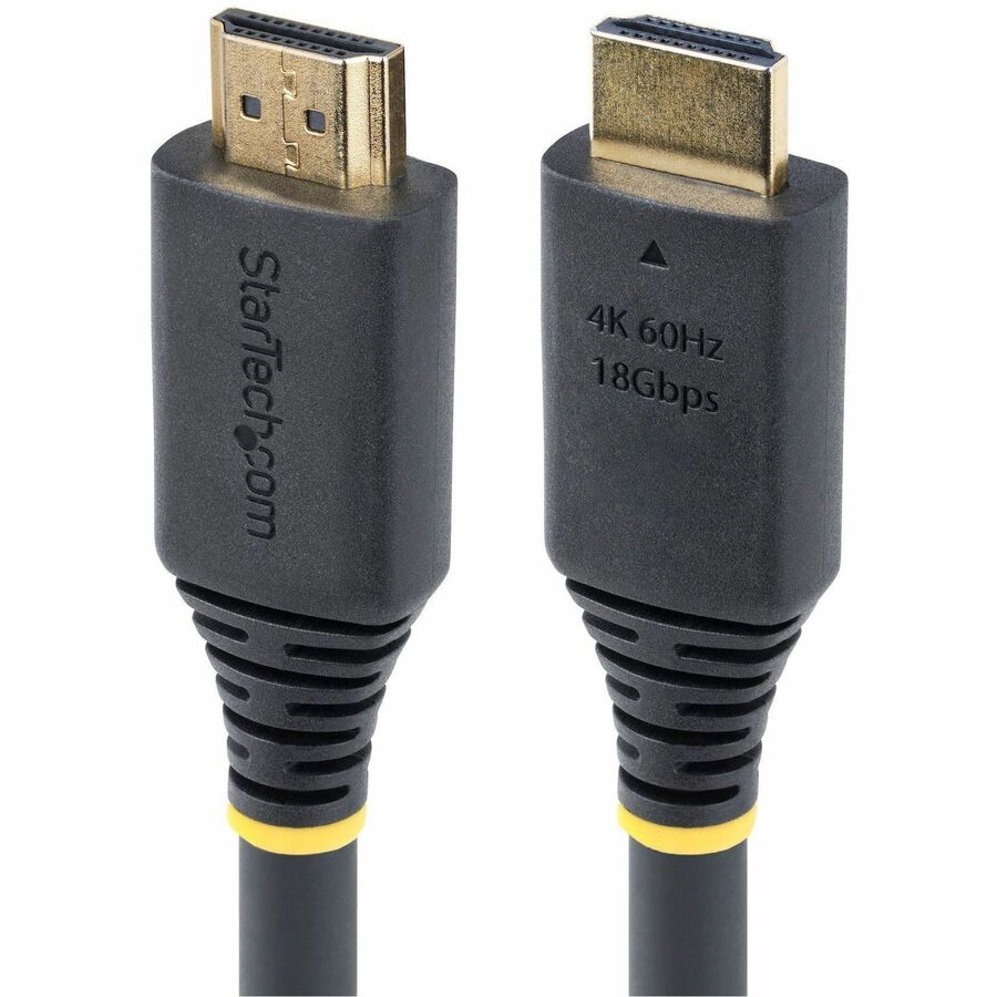 StarTech 50ft (15.2m) Active High Speed HDMI Cable, 4K 60Hz/1440p 144Hz, 18Gbps, UHD HDMI 2.0 Cord, TPE Jacket