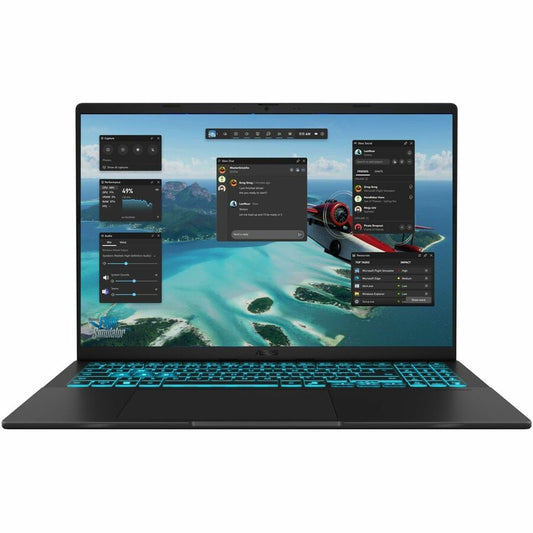 Asus V16 V3607 V3607VP-DS74 16" Gaming Notebook - WUXGA - 144 Hz - Intel Core 7 240H - 16 GB - 1 TB SSD - Black