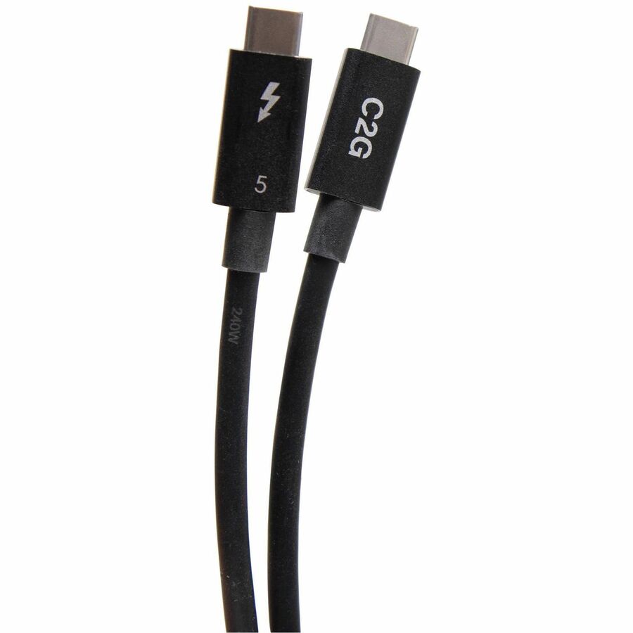 C2G 1.75ft (.5m) Thunderbolt™ 5 USB-C&reg; Active Cable (80Gbps) - 8K @60Hz - M/M