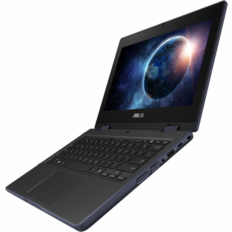 Asus BR1104F BR1104FTA-YS16T 11.6" Touchscreen Rugged Convertible 2 in 1 Notebook - HD - Intel N-Series N150 - 8 GB - Mineral Gray