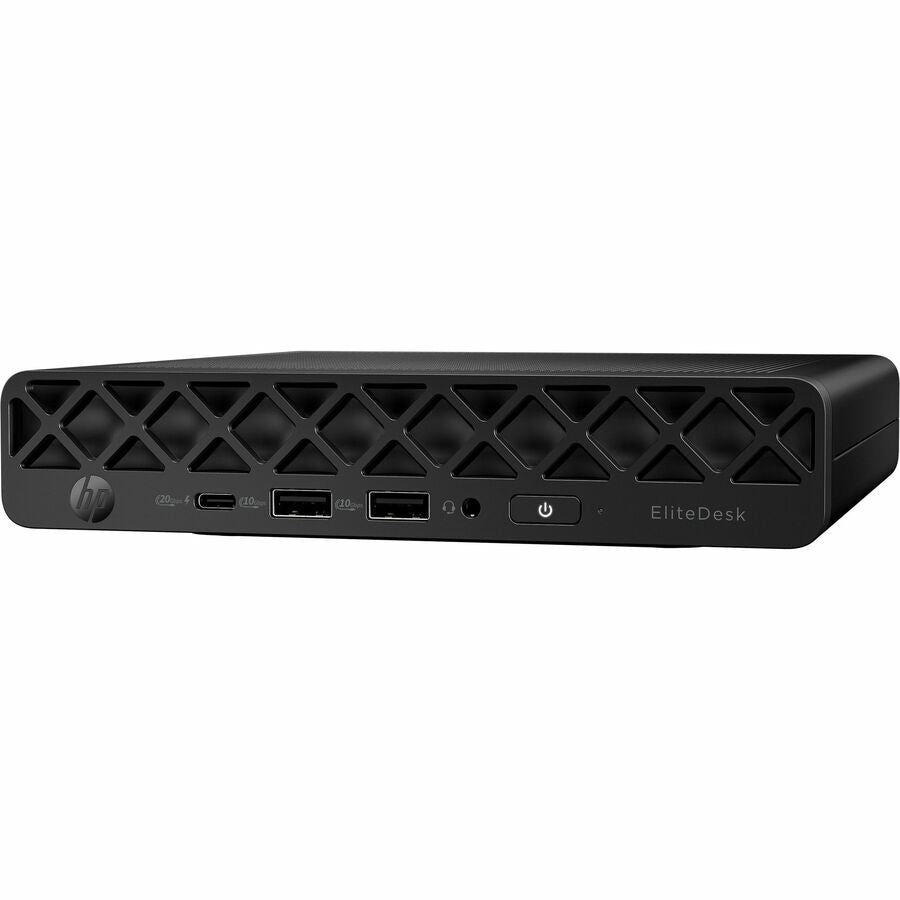 HP EliteDesk 8 G1i Desktop Computer - Intel Core Ultra 7 265T - vPro Technology - 16 GB - 512 GB PCI Express NVMe SSD - Mini PC - Jack Black