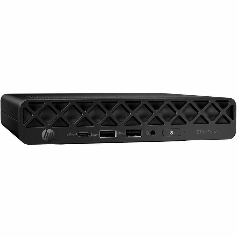 HP EliteDesk 8 G1i Desktop Computer - Intel Core Ultra 9 285T - vPro Technology - 32 GB - 512 GB PCI Express NVMe SSD - Mini PC - Jack Black
