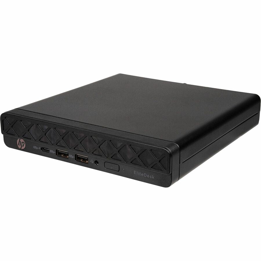HP EliteDesk 8 G1a Desktop Computer - AMD Ryzen 5 Ryzen 200 Series 220 - 16 GB - 256 GB PCI Express NVMe SSD - Mini PC - Jack Black
