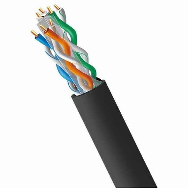 4XEM Cat 6A 1000ft (305 m) Riser Bulk cable (Black)