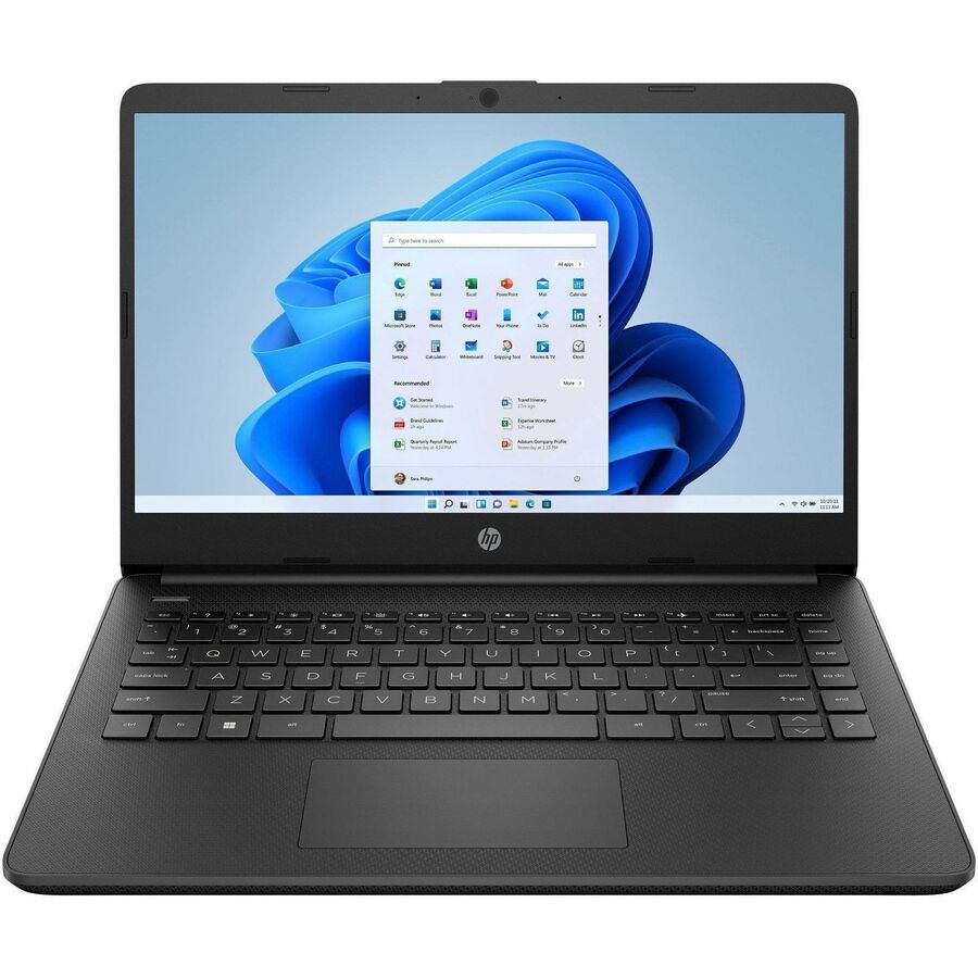 HP 14-d3000 14-dq3110nr 14" Notebook - HD - Intel Celeron N4500 - 4 GB - 64 GB Flash Memory - Jet Black
