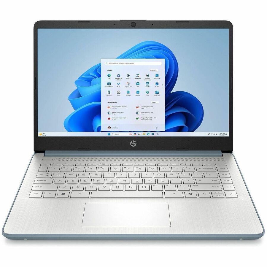 HP 14-d6000 14-dq6103ds 14" Touchscreen Notebook - HD - Intel N-Series N150 - 4 GB - 128 GB Flash Memory - Natural Silver, Moonlight Blue