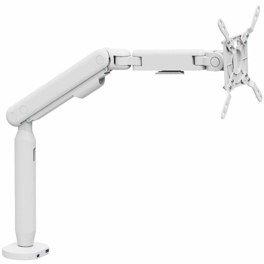 SIIG Single 40" Ultrawide 3-Segment Easel Monitor Arm, with USB-C/USB-A Ports - White