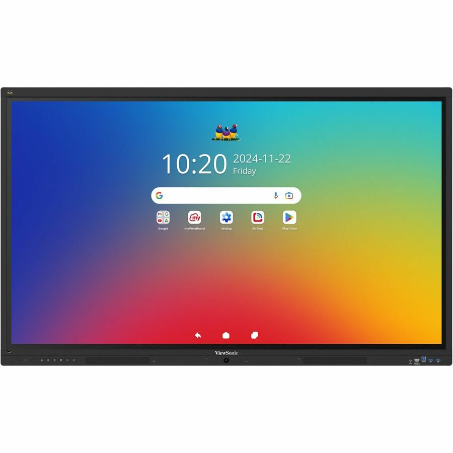 ViewSonic IFP5541 55" 4K UHD Android EDLA ViewBoard Interactive Display, 64-Point Touch, 100W USB-C, Integrated Microphone Array, 55W Soundbar