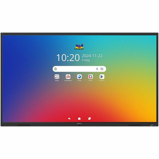 ViewSonic IFP9841 98" 4K UHD Android EDLA ViewBoard Interactive Display, 64-Point Touch, 100W USB-C, Integrated Microphone Array, 55W Soundbar
