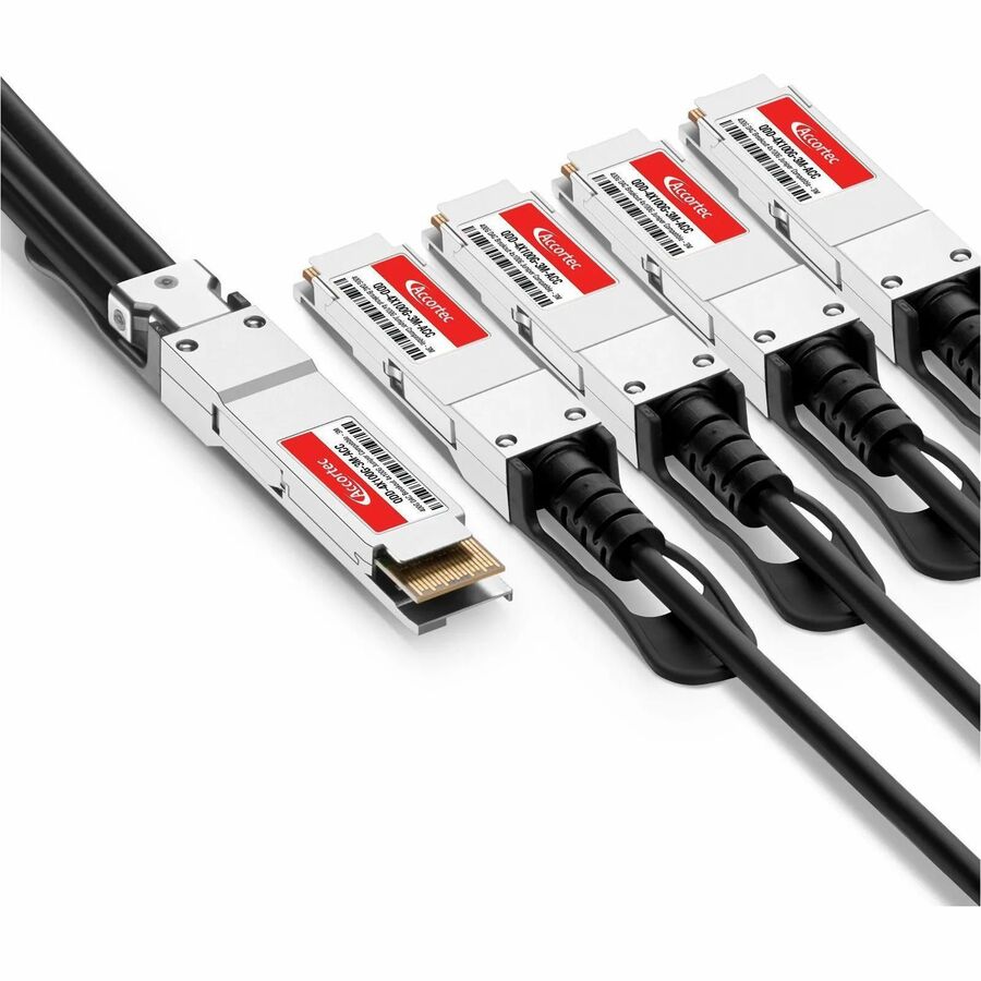 ACCORTEC JUNIPER QDD-4X100G-3M COMPATIBLE TAA COMPLIANT 400GBASE-CU QSFPDD TO 4X