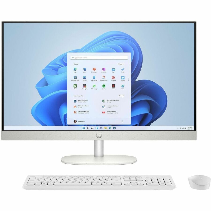 HP 27-cr0000a 27-cr0170 All-in-One Computer - Intel Core i5 13th Gen i5-1335U - 16 GB - 512 GB PCI Express NVMe SSD - 27" Full HD Touchscreen - Desktop - Shell White - Refurbished