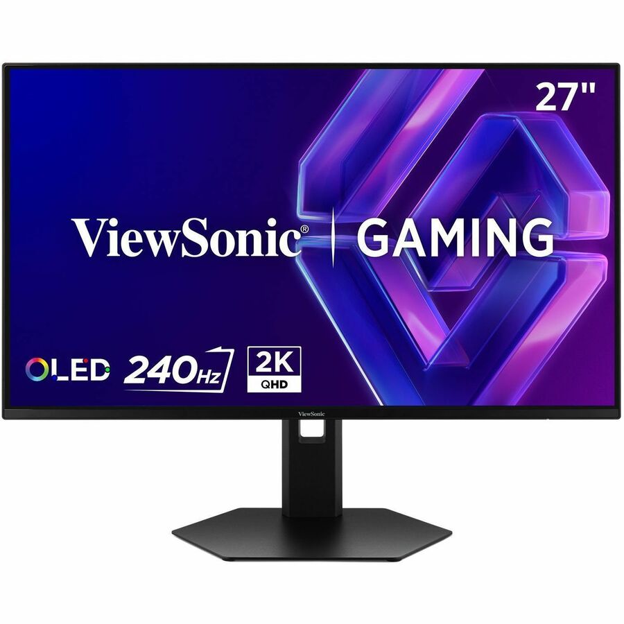 ViewSonic VX2738-2K-OLED 27 Inch 1440p Gaming Monitor, OLED Display with 240Hz and 0.03ms for Smooth Gameplay, FreeSync Premium, Eye Care Technology, Advanced Ergonomics, HDMI, and DisplayPort