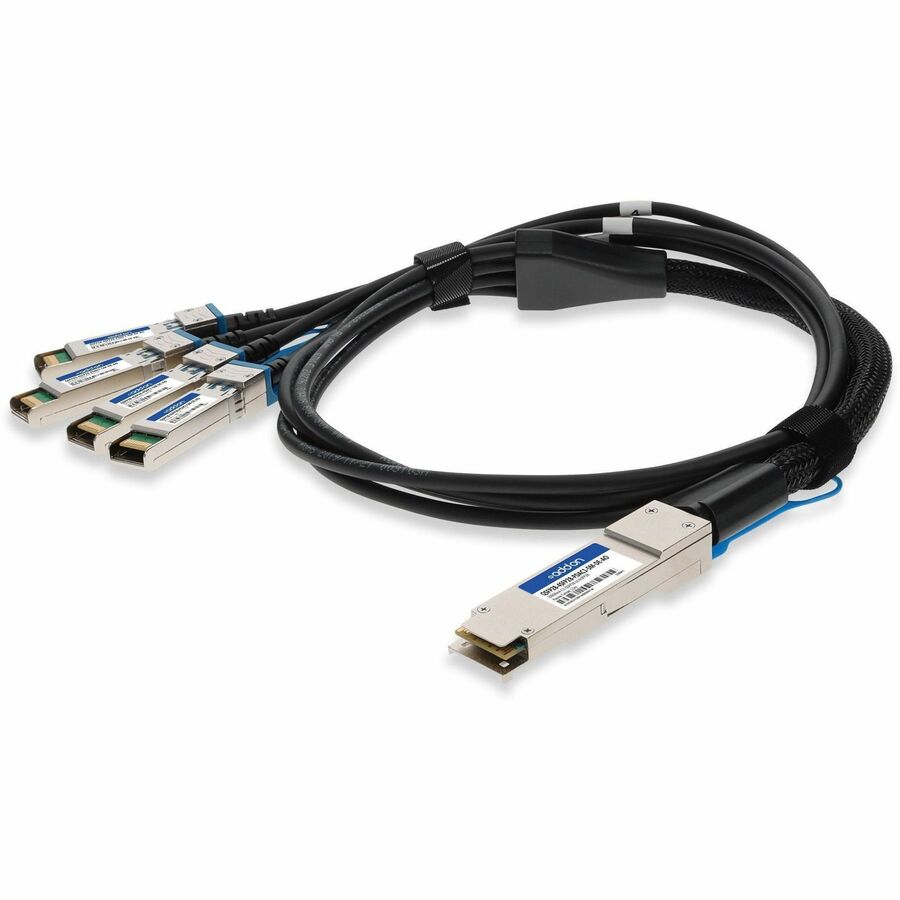 ADDON DELL COMPATIBLE TAA 100GBASE-CU QSFP28 TO 4XSFP28 DIRECT ATTACH CABLE (PAS