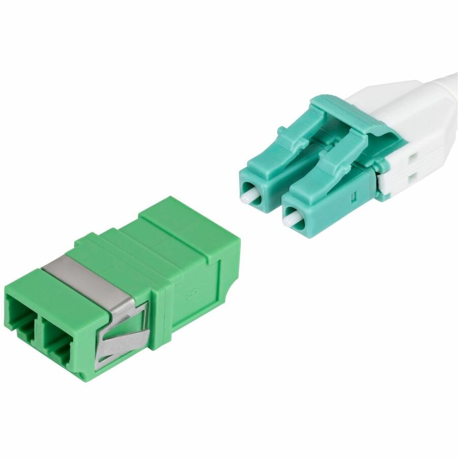 StarTech LC to LC Coupler 10 Pack, OS2 Single Mode SC Footprint LC Fiber Optic Coupler without Flange, LC/APC Duplex Adapter