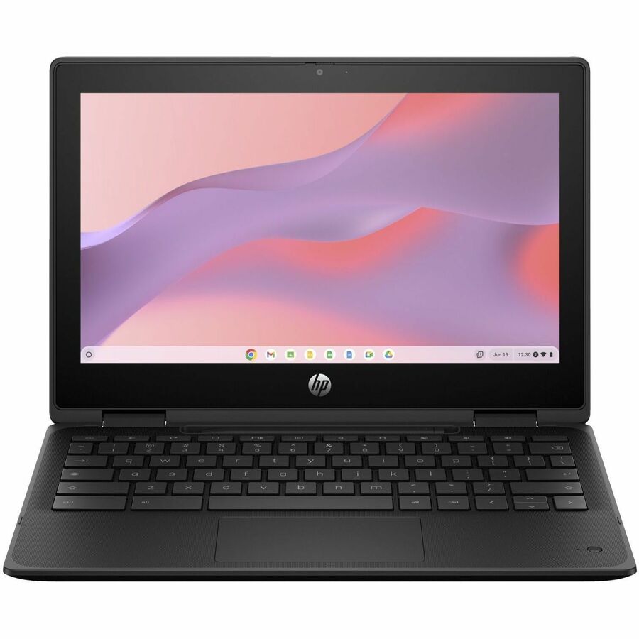 HP Fortis Flip G1m 11.6" Touchscreen Convertible 2 in 1 Chromebook - HD - 60 Hz - Octa-core (ARM Cortex A76 + Cortex A55) - 4 GB - 32 GB Flash Memory - English Keyboard - Jet Black