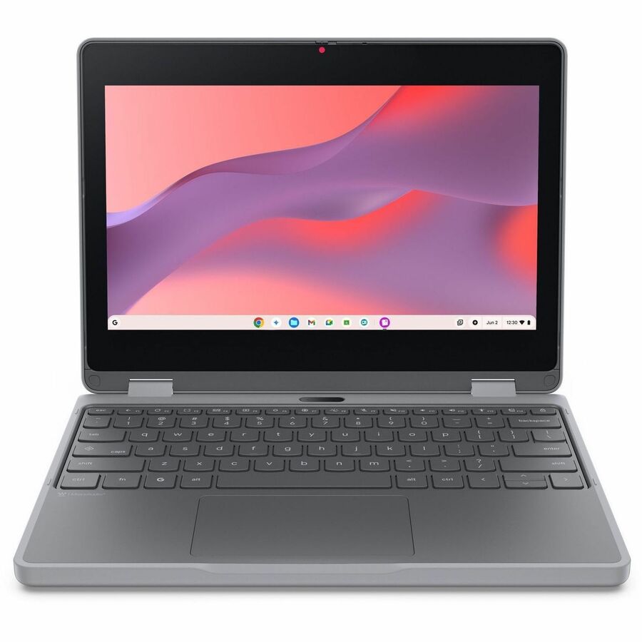 Lenovo Chromebook 500e Gen 5 M89 83TA0003US 11.6" Touchscreen Convertible 2 in 1 Chromebook - HD - MediaTek - 8 GB - 64 GB Flash Memory - English (US) Keyboard - Luna Gray