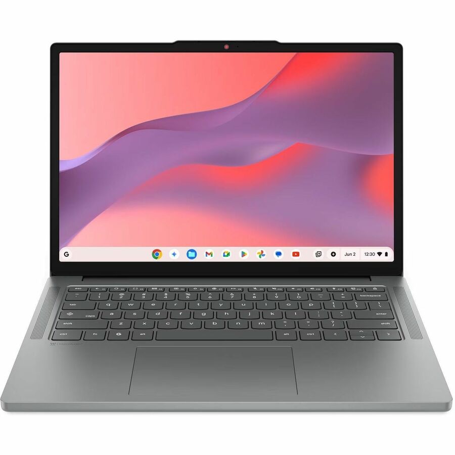 Lenovo Chromebook 14M8911 83SY0008US 14" Touchscreen Chromebook - WUXGA - Octa-core (ARM Cortex A78 540 + Cortex A55) - 8 GB - 64 GB Flash Memory - English Keyboard - Luna Gray