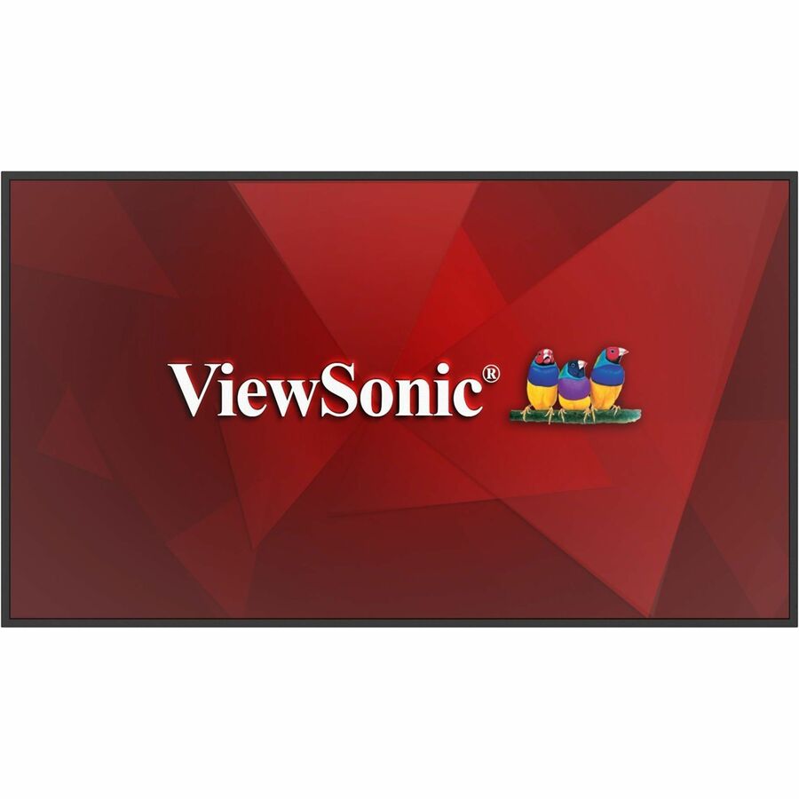 ViewSonic CDE4314 43 Inch 4K UHD Commercial Display with Android 14, 350-nit Brightness, RS232, RJ45, WiFi/BT Slot, USB-C, and HDMI Inputs