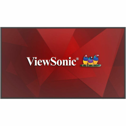 ViewSonic CDE6514 65 Inch 4K UHD Commercial Display with Android 14, 350-nit Brightness, RS232, RJ45, WiFi/BT Slot, USB-C, and HDMI Inputs